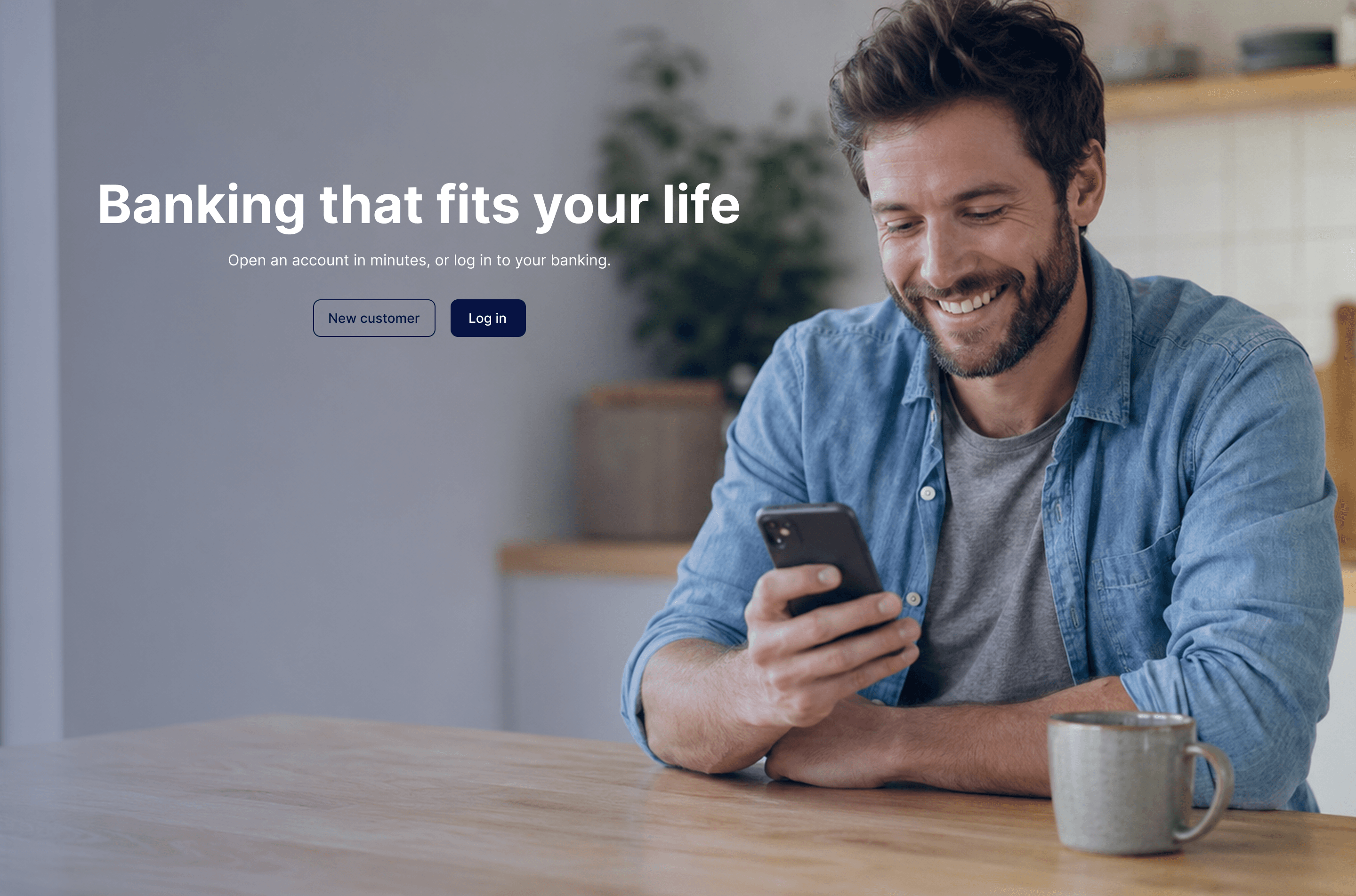 The redesigned Eurobank hero